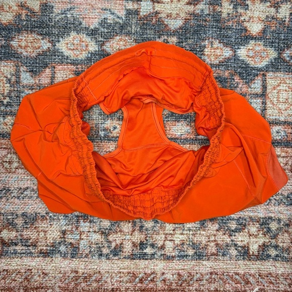 Lululemon Orange/red Hotty Hot Shorts size 14 - Picture 9 of 11